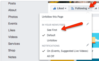how to get notifications comments on facebook