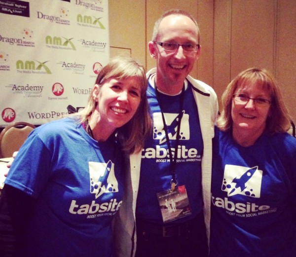 Andrea, Mike, and Phyllis sporting TabSite T's!