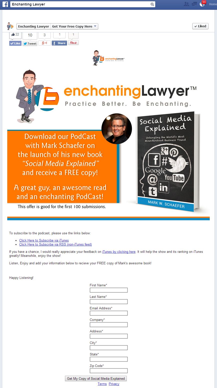 Enchanting Lawyer Tab for Email Capture