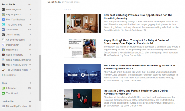 feedly view