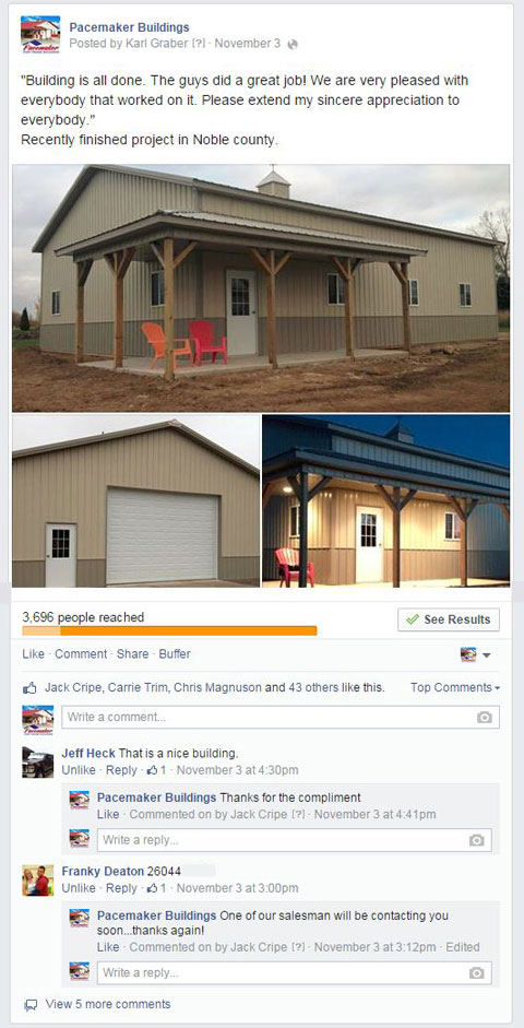 Amplifying an engaging Post with an Ad is a good way to extend traction