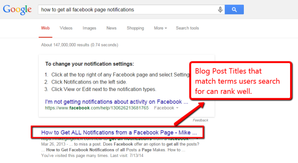 SEO Tips: Titles Matter in Search