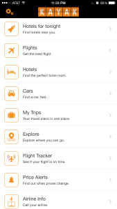 kayak - travel apps