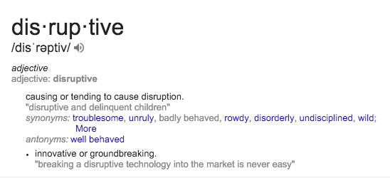 disruptive defined