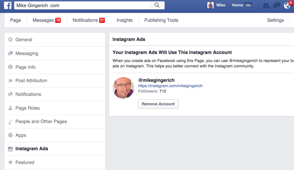 instagram ads for facebook