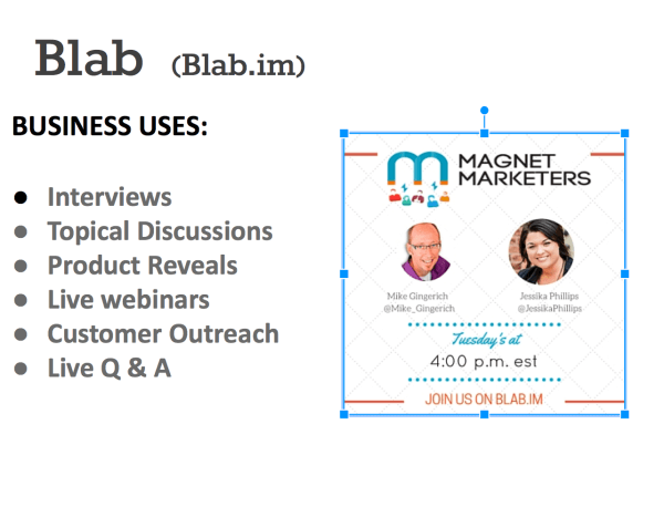 blab for business uses