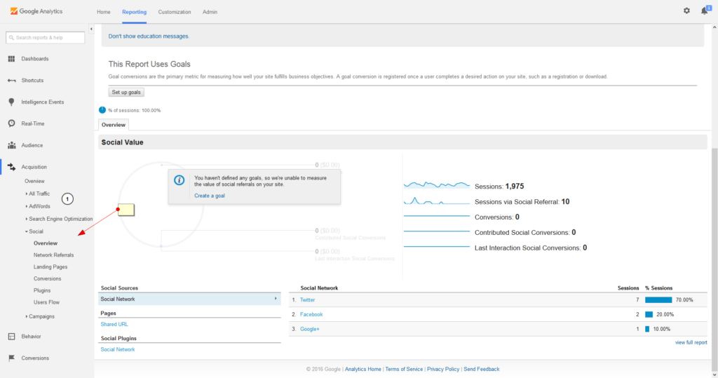tracking traffic with google analytics 1