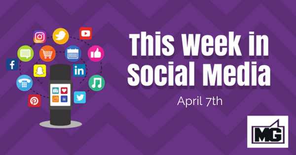 Facebook and YouTube: Social Media Updates for week ending 4/7