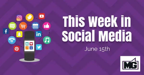 Social Media and Facebook Updates for week ending 615