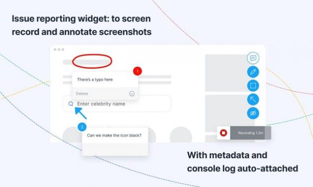 Usersnap screenhot and screen recording tool