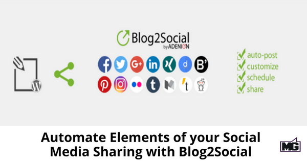 Automate Elements of your Social Media Sharing with Blog2Social