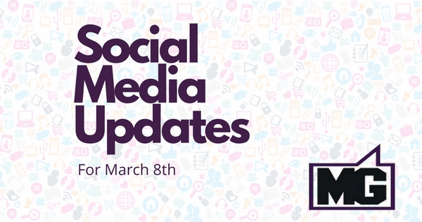 Twitter and Facebook Updates for March 8th