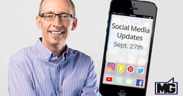 Social Media Updates Through Sept. 27th