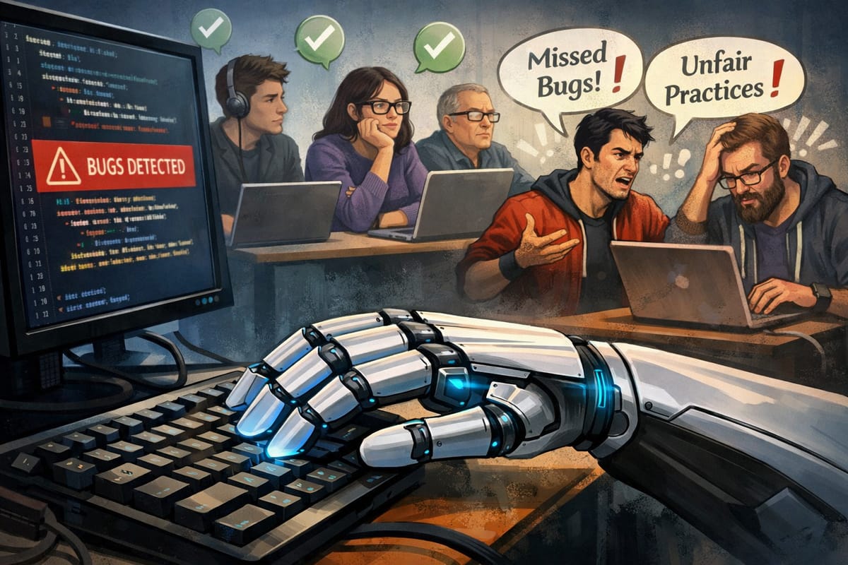 AI code review tool sparks developer backlash over bugs and unfair pricing practices in software development team.