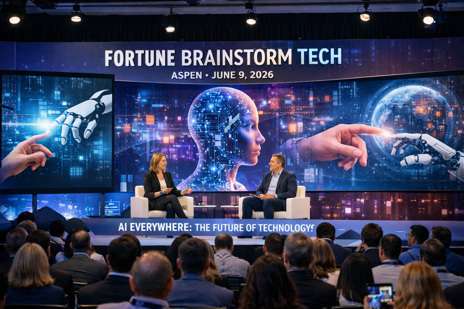 Fortune Brainstorm Tech conference panel discussion on AI technology and future innovations in Aspen, June 2026.