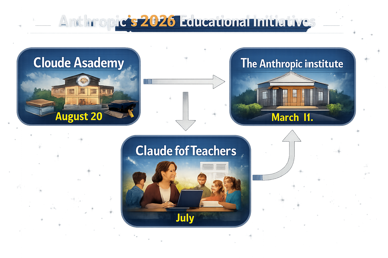Anthropic's 2026 Educational Initiative: Claude Academy (August 20) → Claude for Teachers (July) → The Anthropic Institute...